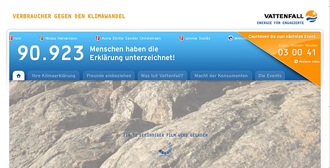 Vattenfalls Kampagne wird als Greenwashing kritisiert