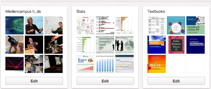 Drei meiner - vermutlich nicht ganz repräsentativer - Boards